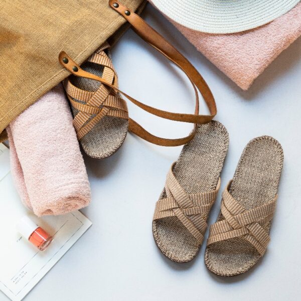 crème witte dames slippers