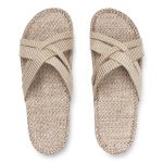 crème witte dames slippers