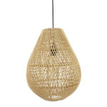 rotan hanglamp naturel druppel